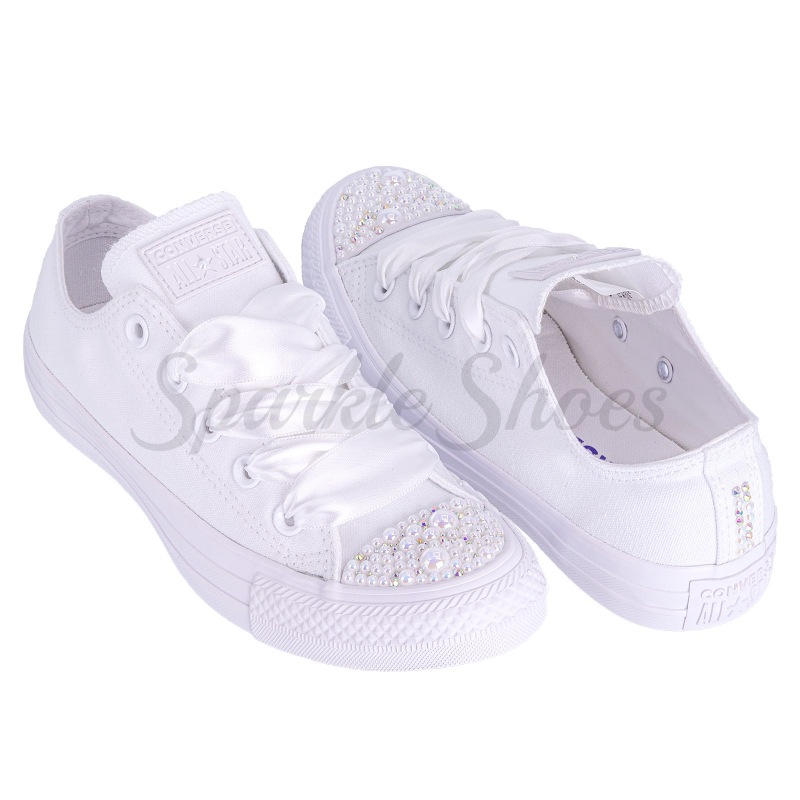 Svatební Converse Chuck Taylor All Star 1U647 SparkleS White/Pearl