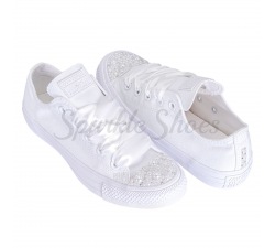 Svadobné Converse Chuck Taylor All Star 1U647 SparkleS White/Clear