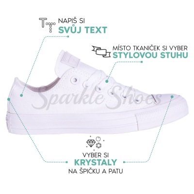 Svatební Converse Converse Chuck Taylor All Star 1U647 white