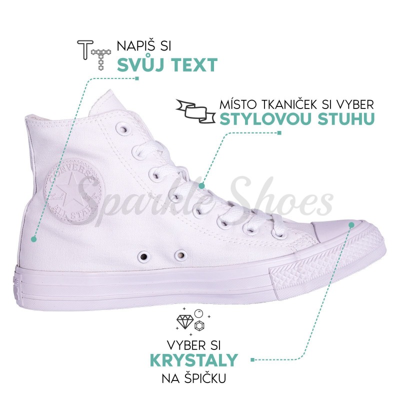 Svatební Converse Chuck Taylor All Star 1U646 bílé