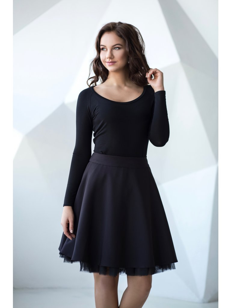 Oboustranná tutu sukně černá OTS003